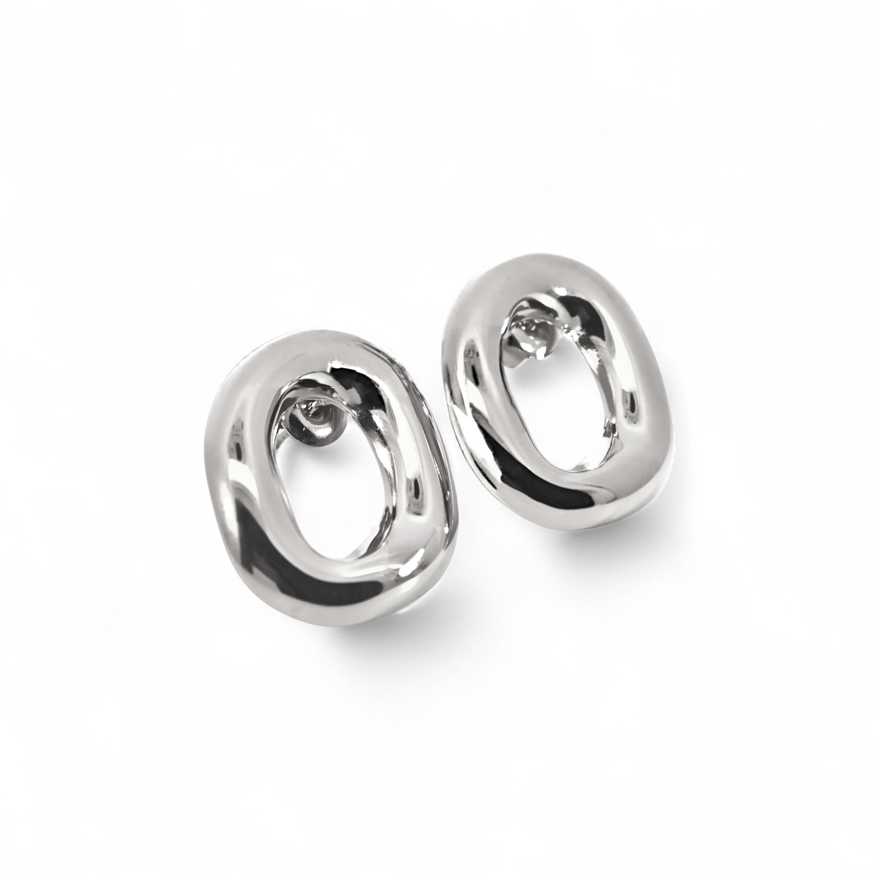 Orecchini a Lobo Bombati In Acciaio Inossidabile