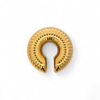Ear Cuff Bold a Costine Croissant In Acciaio Inossidabile