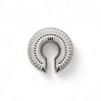 Ear Cuff Bold a Costine Croissant In Acciaio Inossidabile