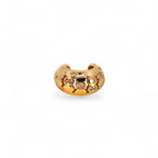 Ear Cuff Mini Bombato con Zirconi Incassati In Acciaio Inossidabile