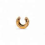 Ear Cuff Mini Bombato con Zirconi Incassati In Acciaio Inossidabile