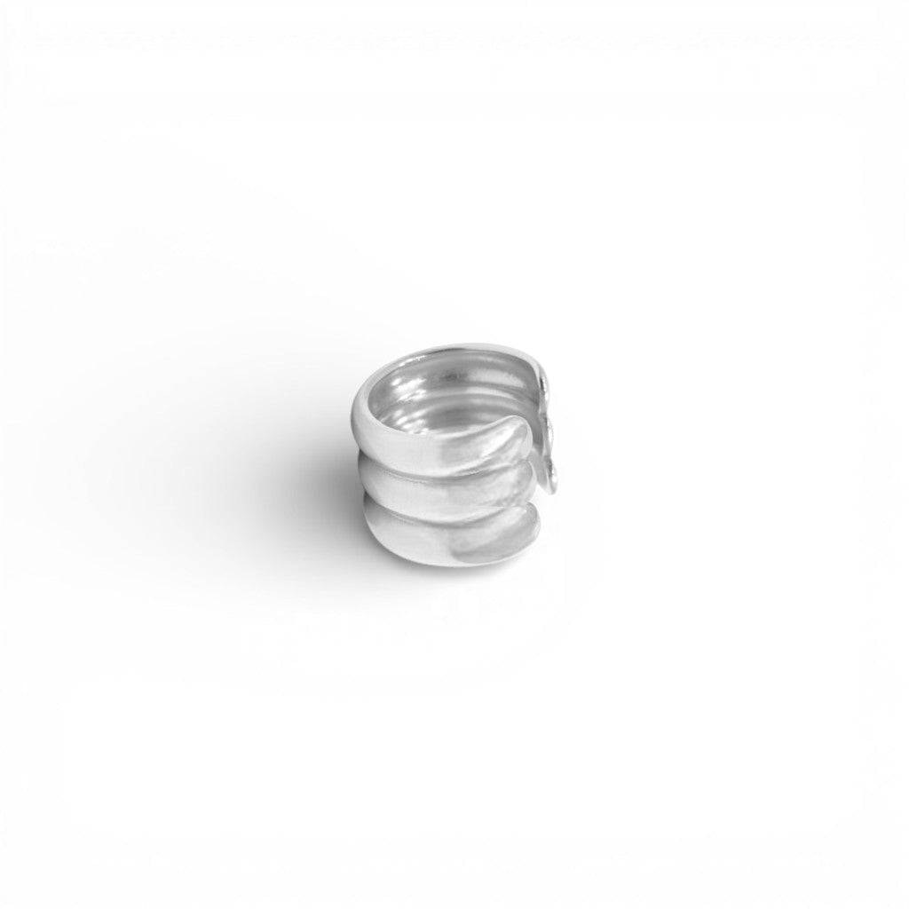 Ear Cuff Fasce Sinuose In Acciaio Inossidabile