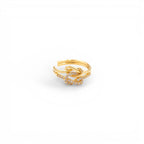 Ear Cuff Nodo con Zirconi In Acciaio Inossidabile