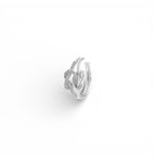 Ear Cuff Nodo con Zirconi In Acciaio Inossidabile