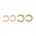 Set Ear Cuff Torchon In Acciaio Inossidabile