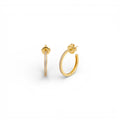 Orecchini Geometrici Bold con Pavé In Acciaio Inossidabile