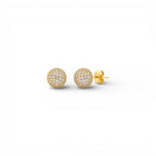Orecchini Sfera in Pavé In Acciaio Inossidabile