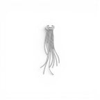 Ear Cuff Bombato con Catenelle Pendenti In Acciaio Inossidabile