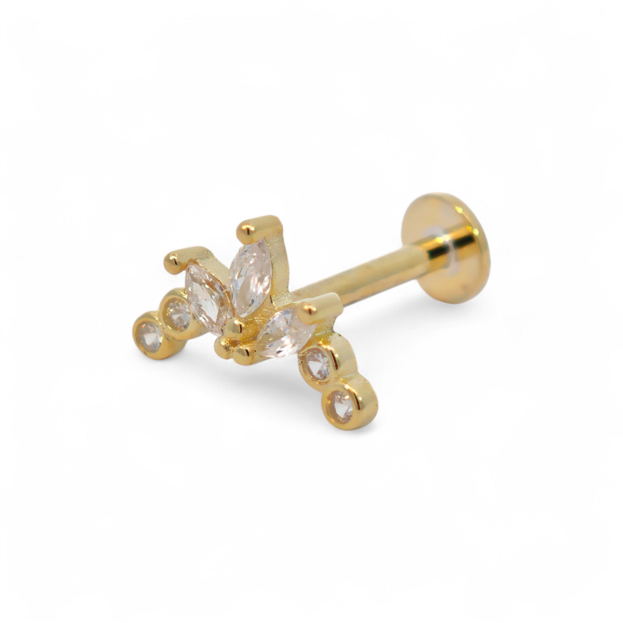 Piercing Fiore Elegante Argento