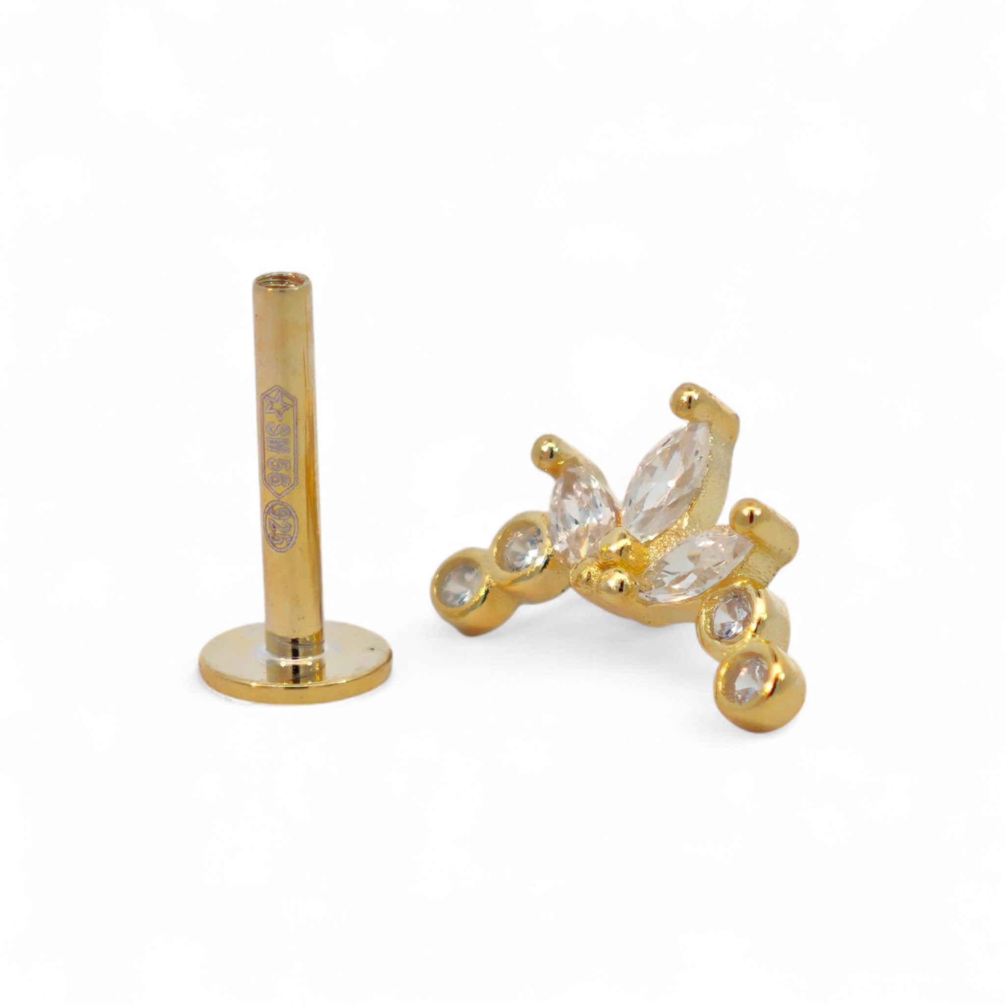 Piercing Fiore Elegante Argento