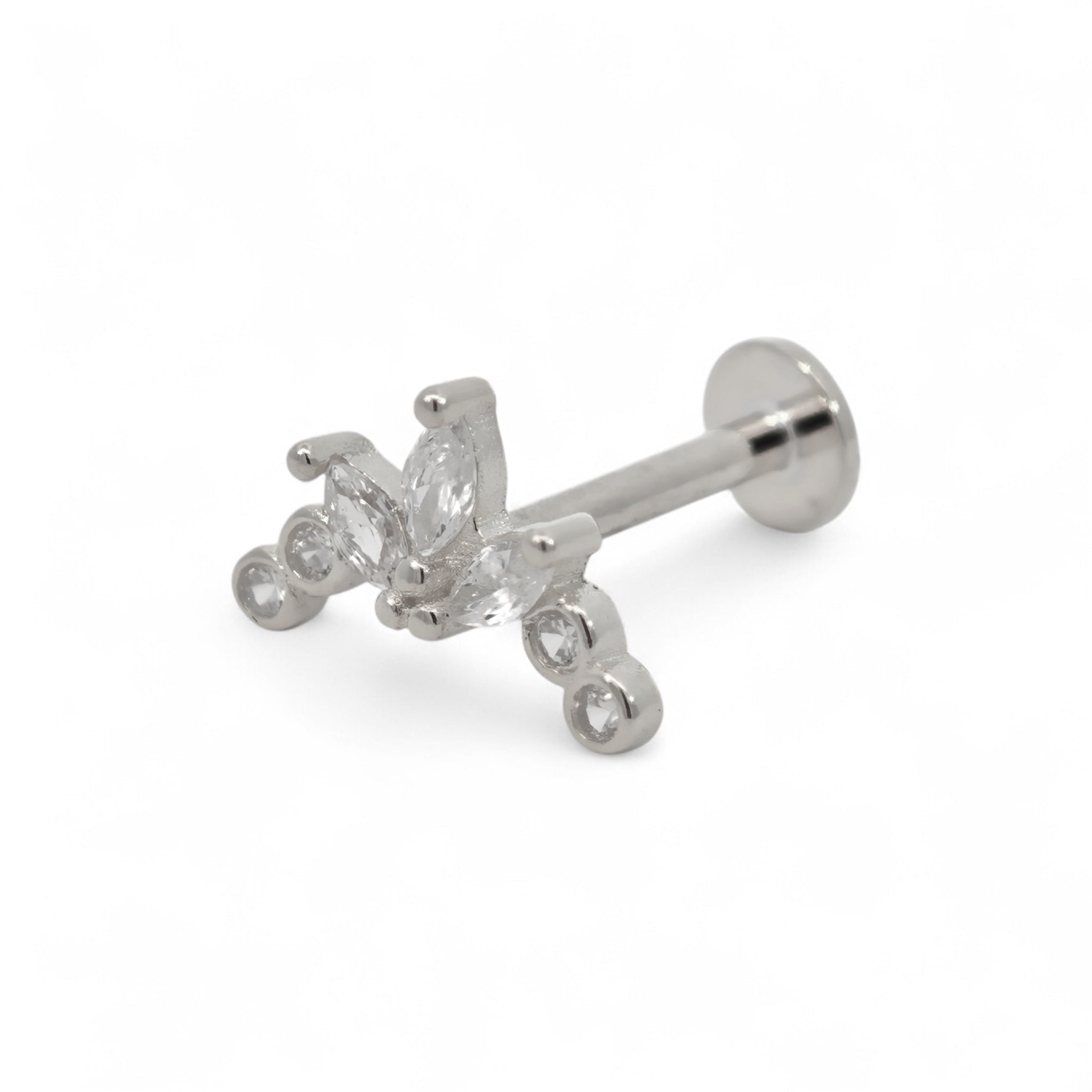 Piercing Fiore Elegante Argento