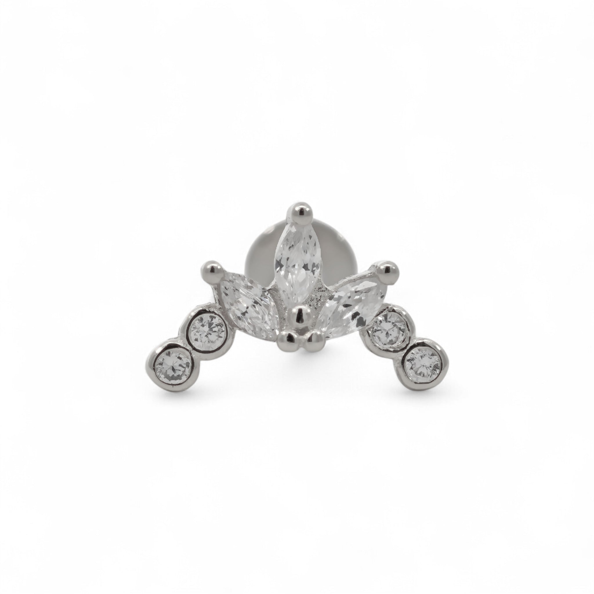 Piercing Fiore Elegante Argento