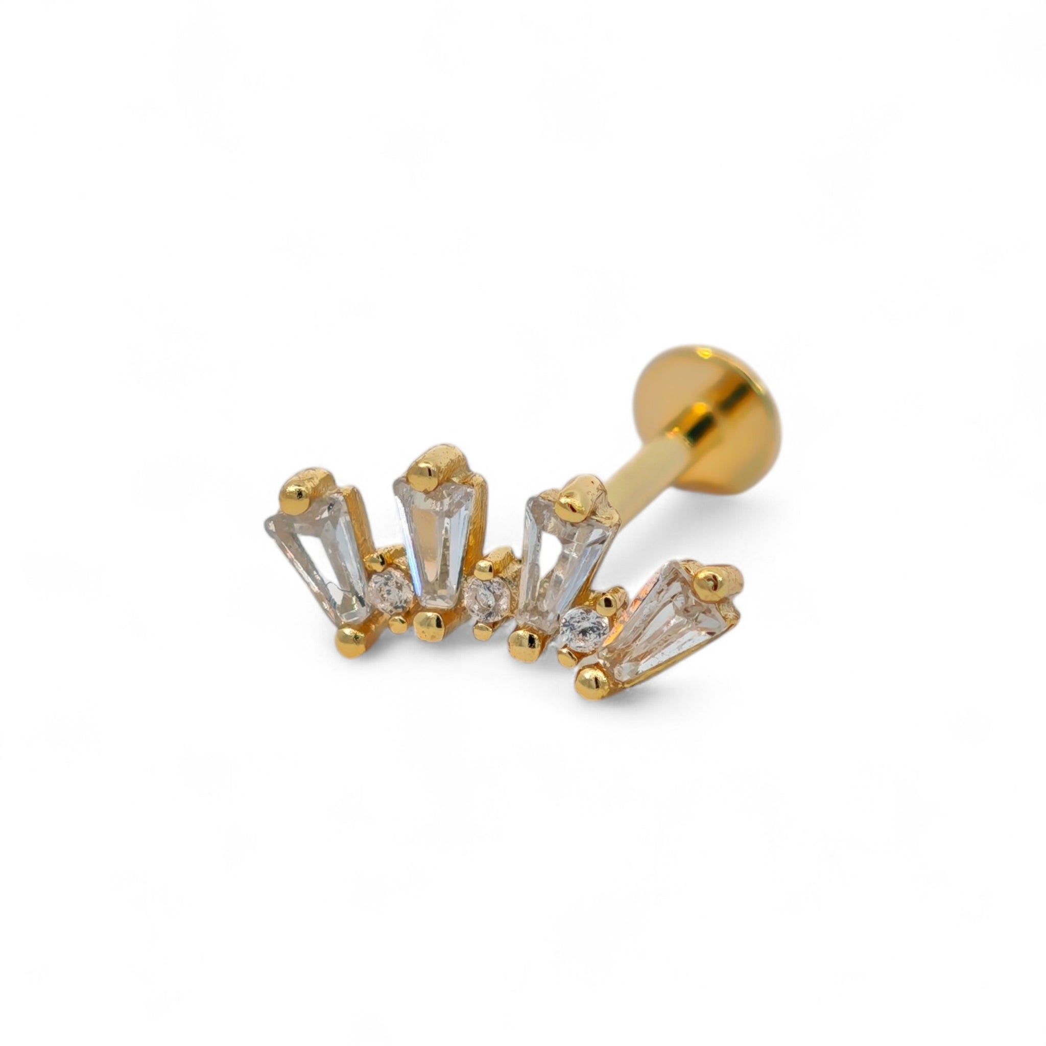 Piercing Corona Zirconi Argento