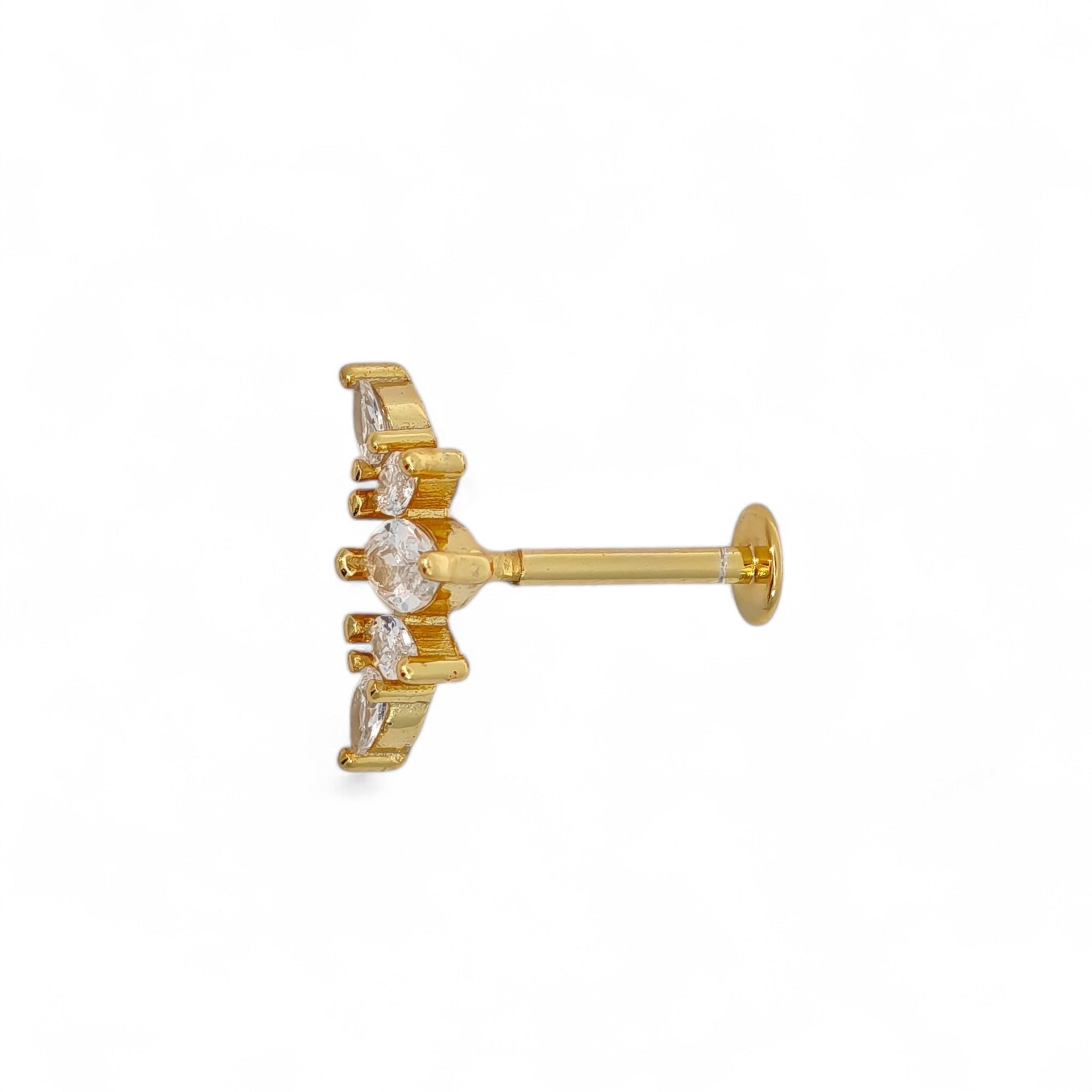 Piercing Corona Marquise Argento