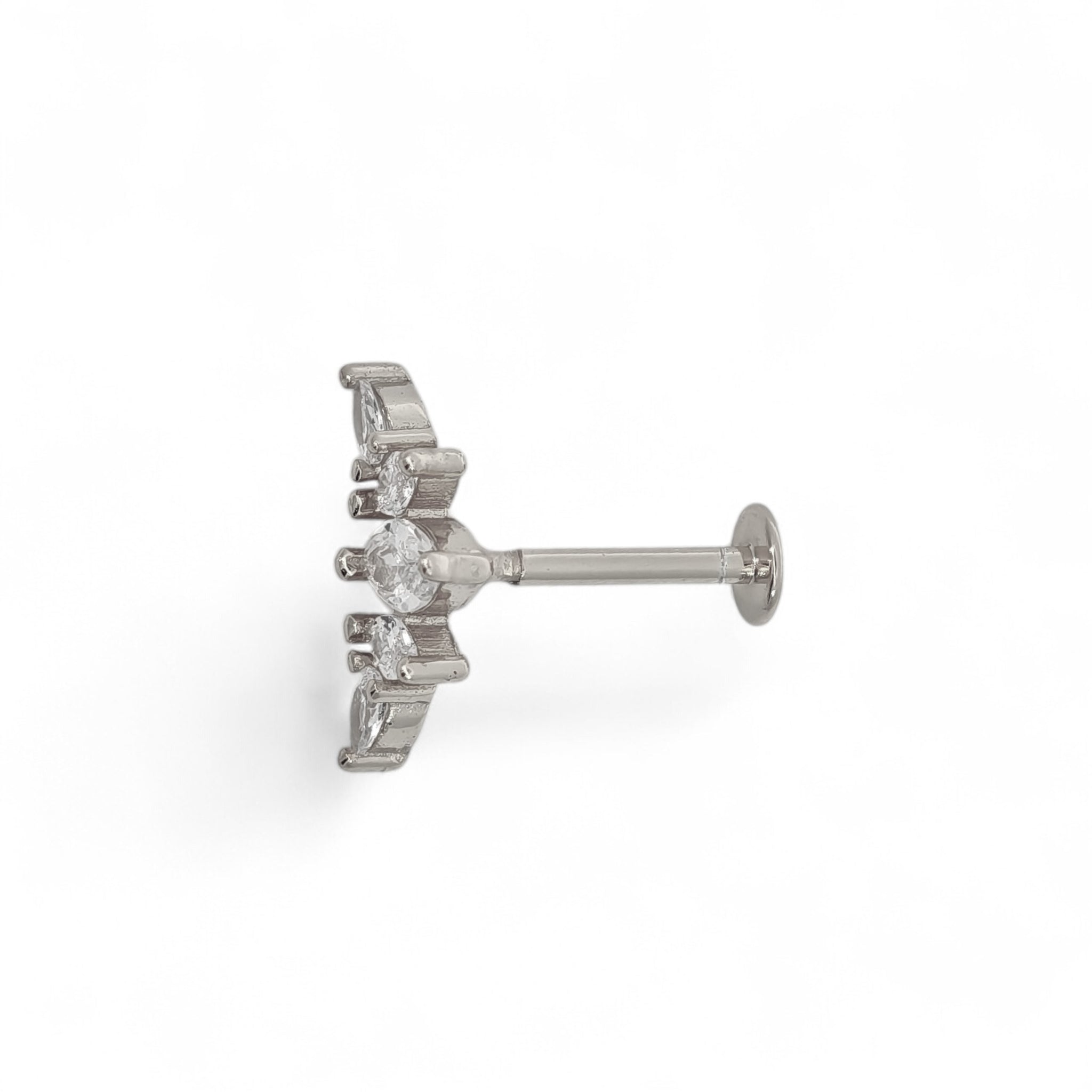 Piercing Corona Marquise Argento