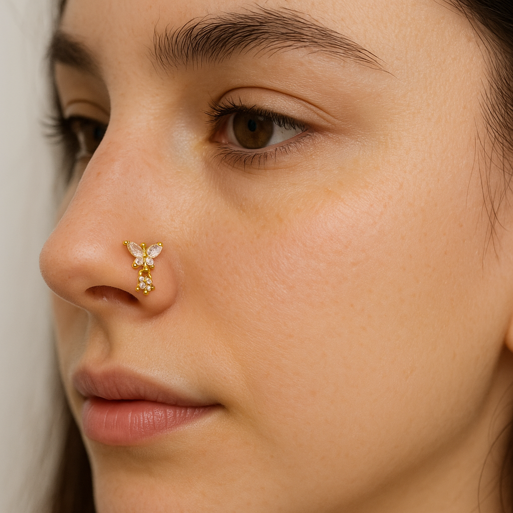 Piercing Farfalla con Pendente Argento