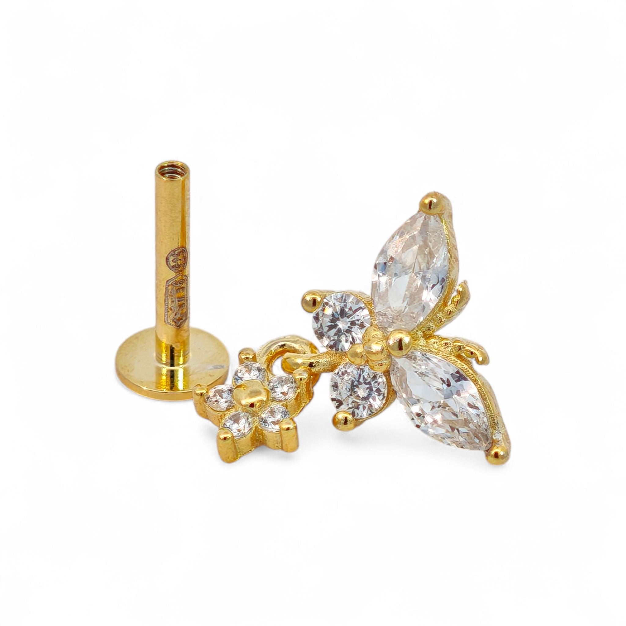 Piercing Farfalla con Pendente Argento