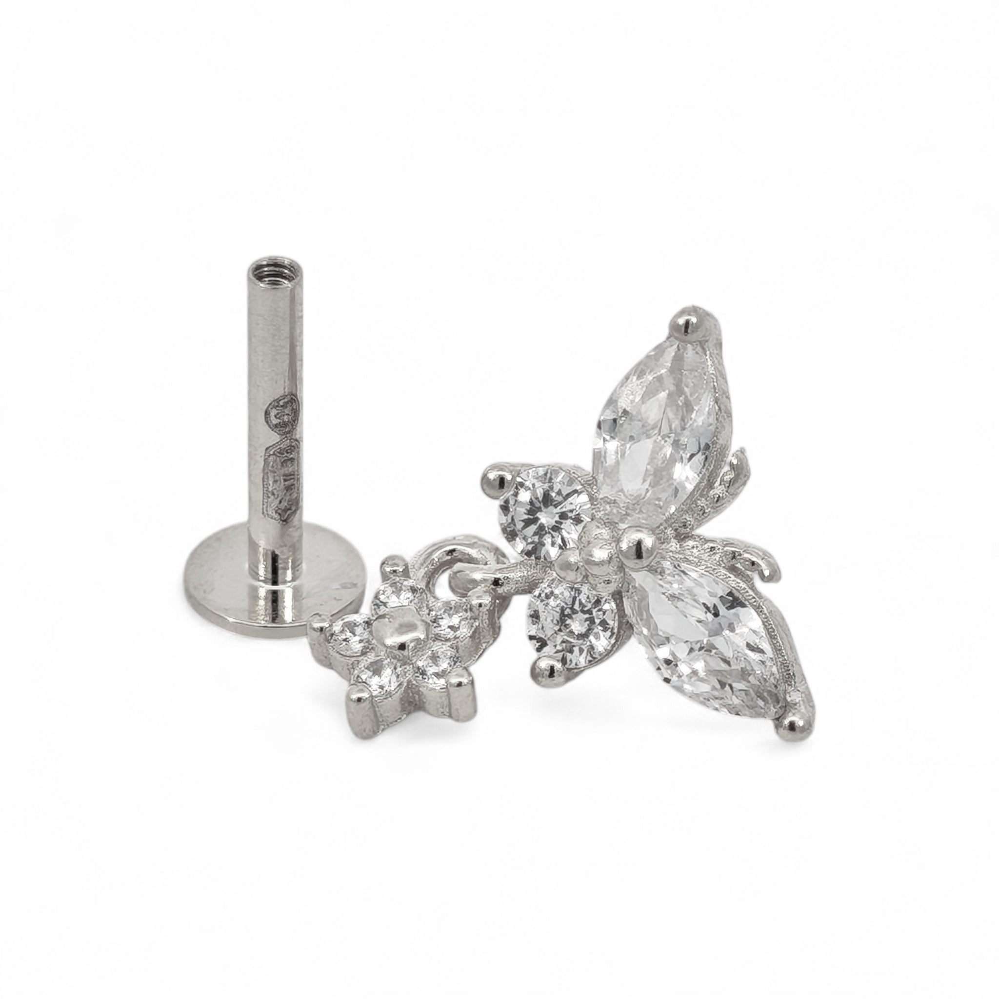 Piercing Farfalla con Pendente Argento