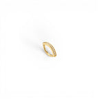 Piercing Ombelico Ovale con Brillanti In Titanio