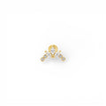 Piercing Trifoglio con Doppia Luce In Argento 925