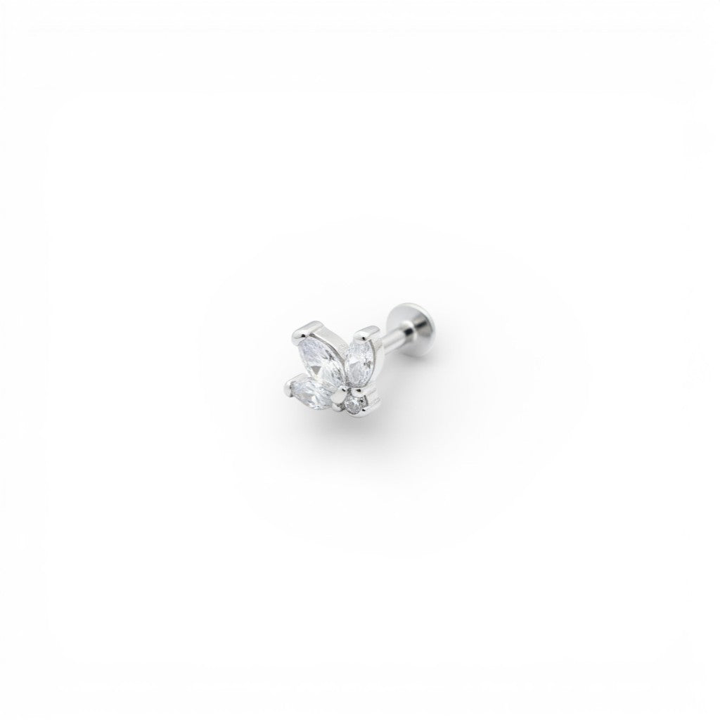 Piercing Trifoglio In Argento 925