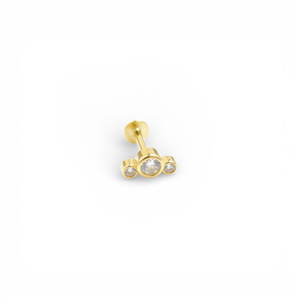 Piercing Tris di Luce In Argento 925