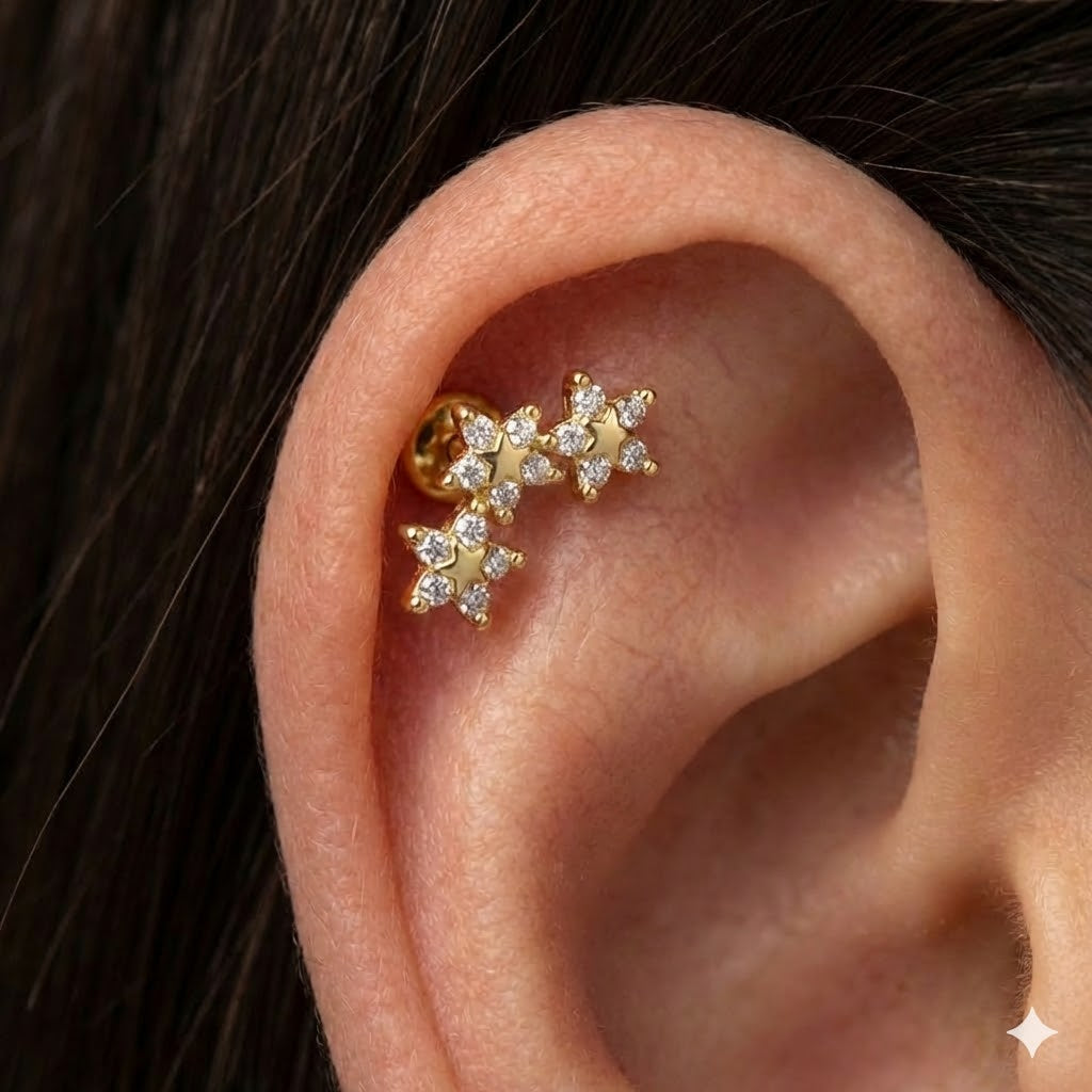 Piercing Stelle In Argento 925