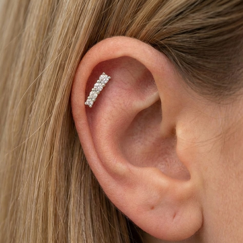 Piercing Scia di Sfere di Luce In Argento 925