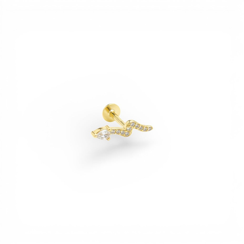 Piercing Serpente In Argento 925