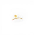 Piercing Curvo con Brillanti In Argento 925