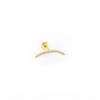 Piercing Curvo con Brillanti In Argento 925