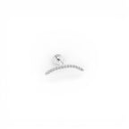 Piercing Curvo con Brillanti In Argento 925