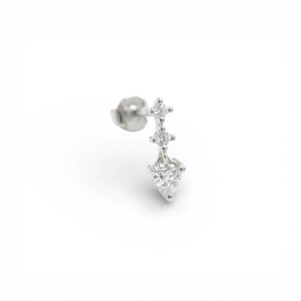 Piercing Scintilla Pura In Argento 925