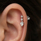 Piercing Scintilla Pura In Argento 925