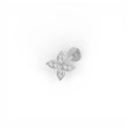 Piercing Fiore 4 Petali In Argento 925