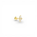Piercing Rombo Zirconato In Argento 925