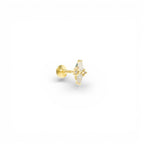 Piercing Rombo Zirconato In Argento 925