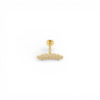 Piercing con Sfere di Brillanti In Argento 925