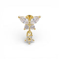 Piercing con Pendente Farfalla Orecchio in Argento 925