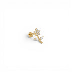 Piercing Ramoscello Fiorito In Acciaio Inossidabile