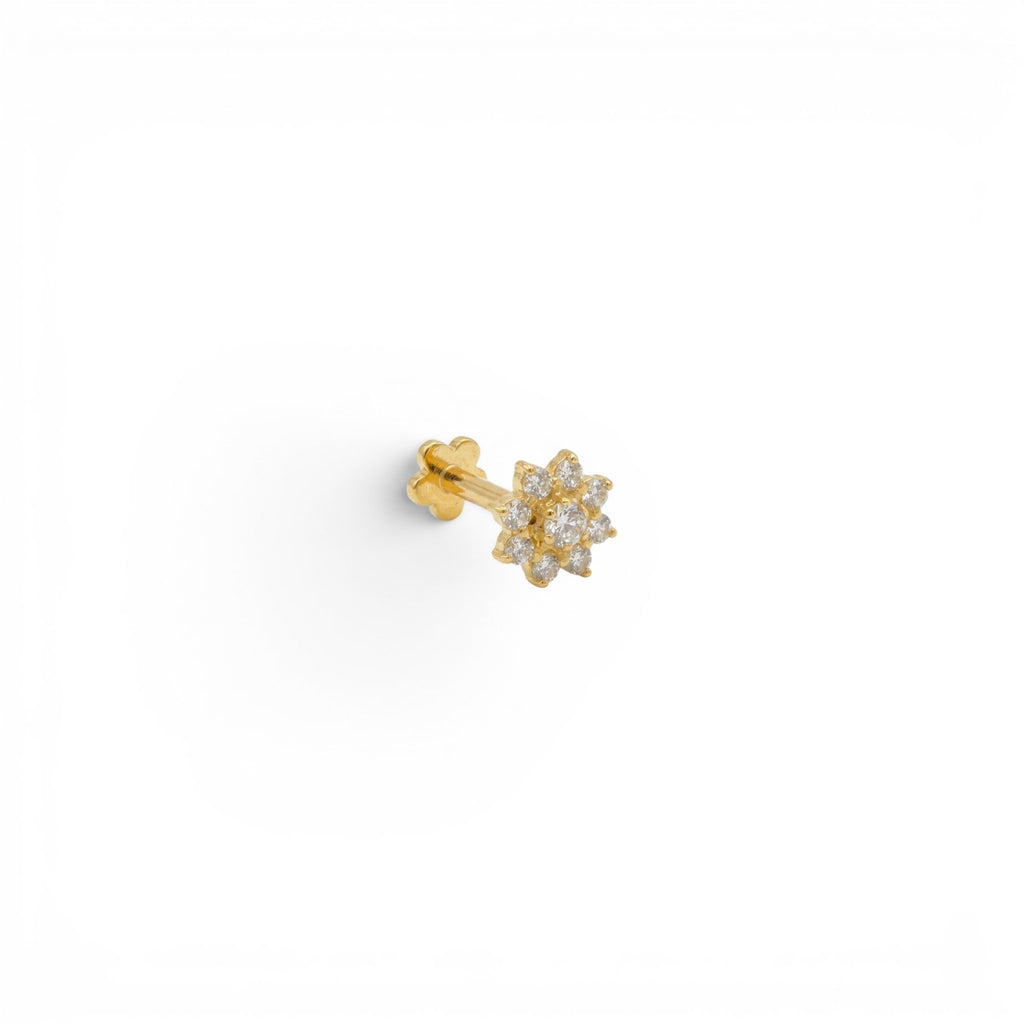 Piercing con Mezzaluna e Stella In Acciaio Inossidabile