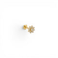 Piercing con Mezzaluna e Stella In Acciaio Inossidabile