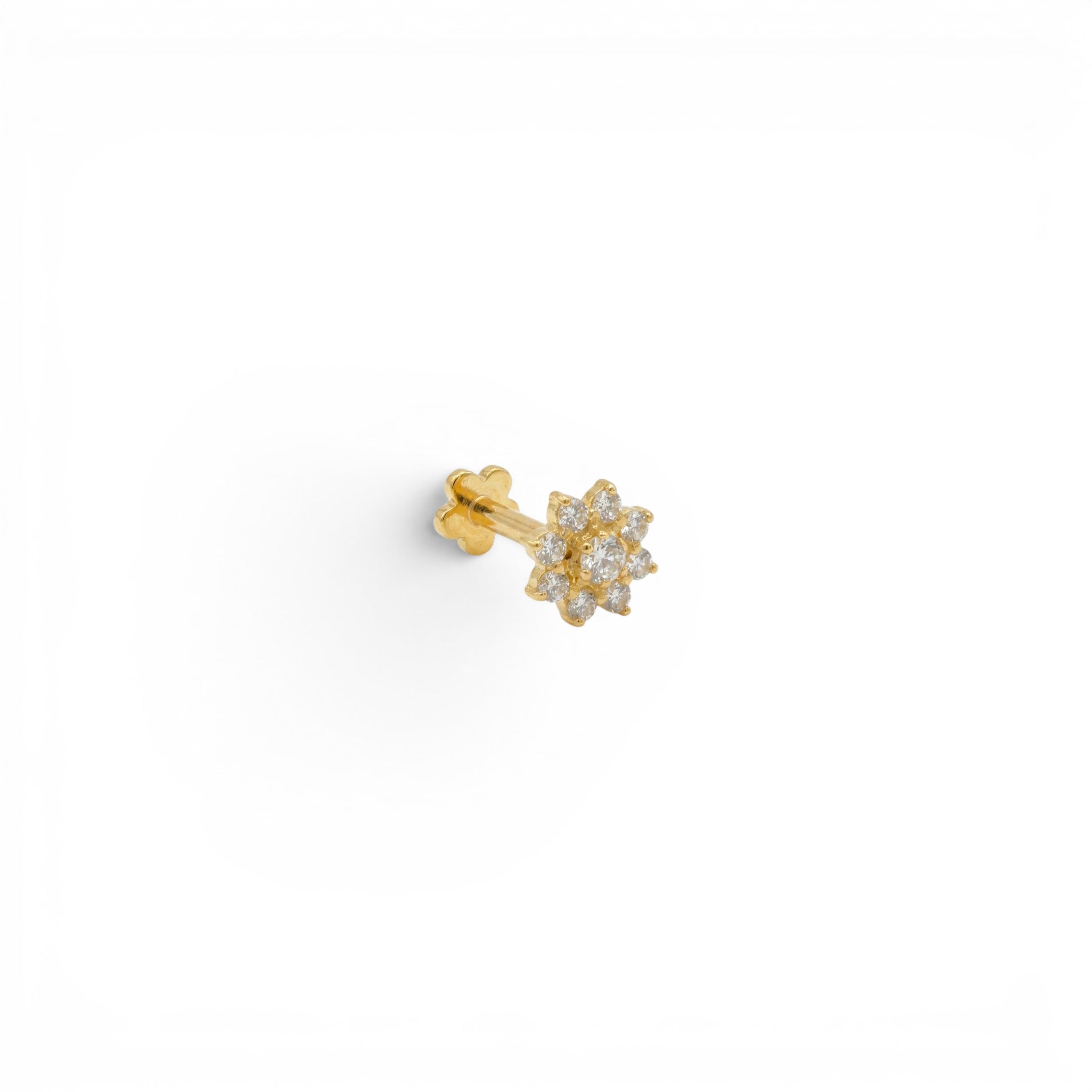 Piercing con Mezzaluna e Stella In Acciaio Inossidabile