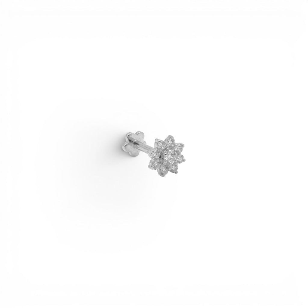 Piercing con Mezzaluna e Stella In Acciaio Inossidabile