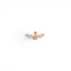 Piercing ad Arco con Fiore Rosa In Acciaio Inossidabile