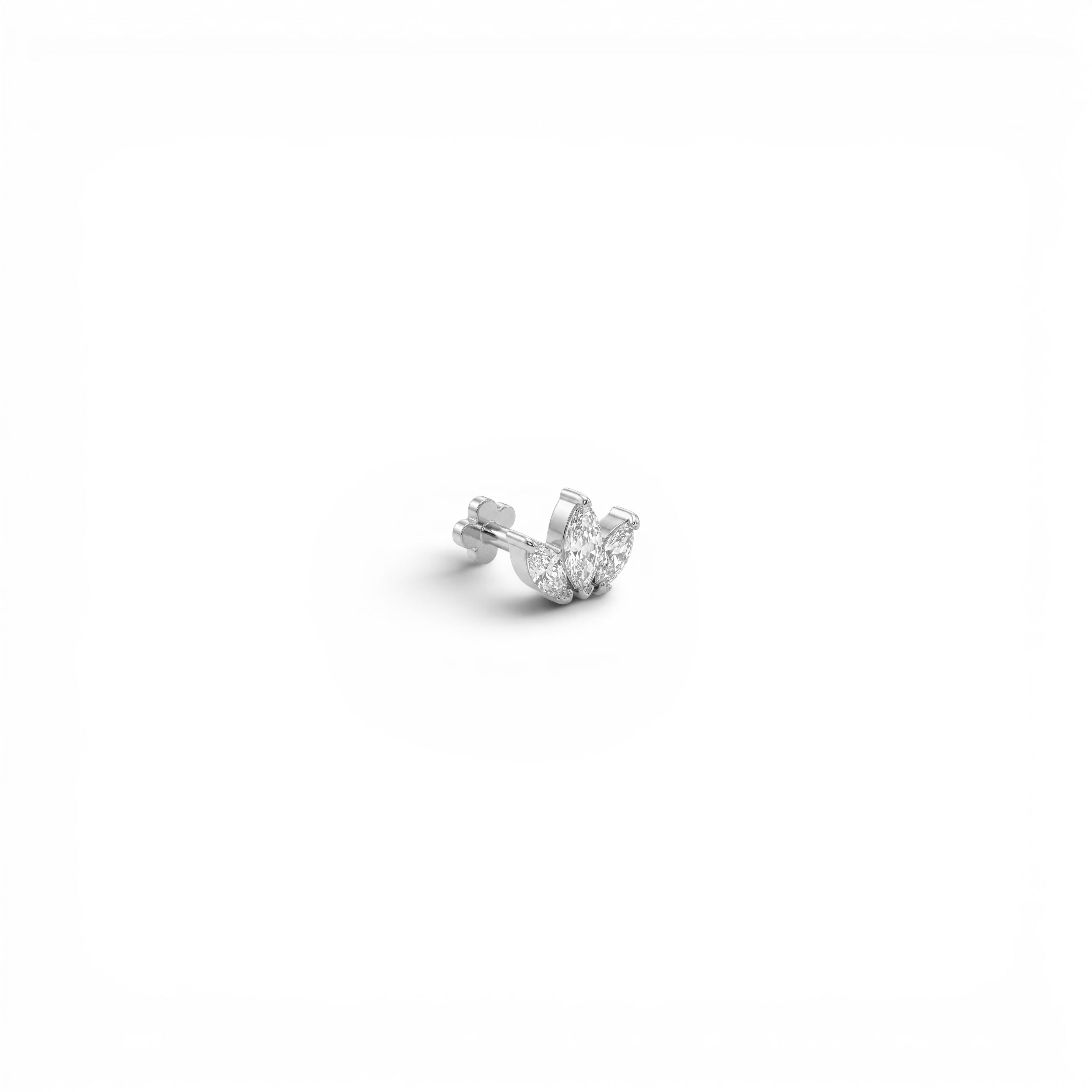 Piercing con Corona di Navette In Acciaio Inossidabile
