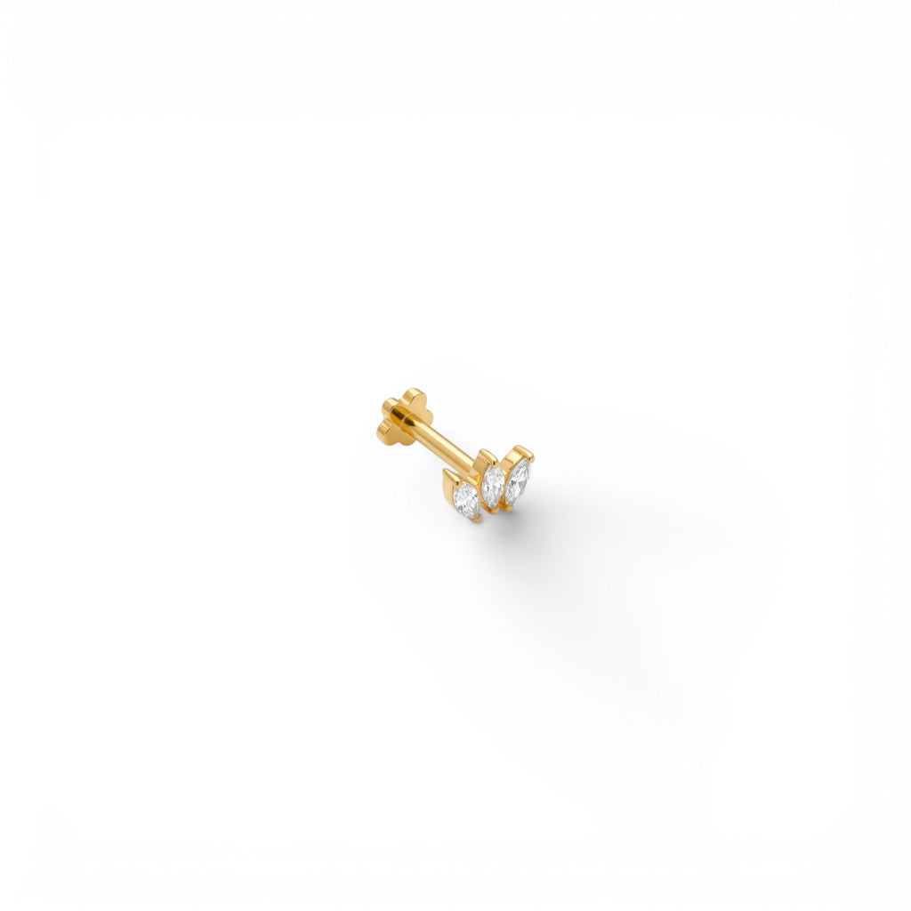 Piercing Tris Navette In Acciaio Inossidabile