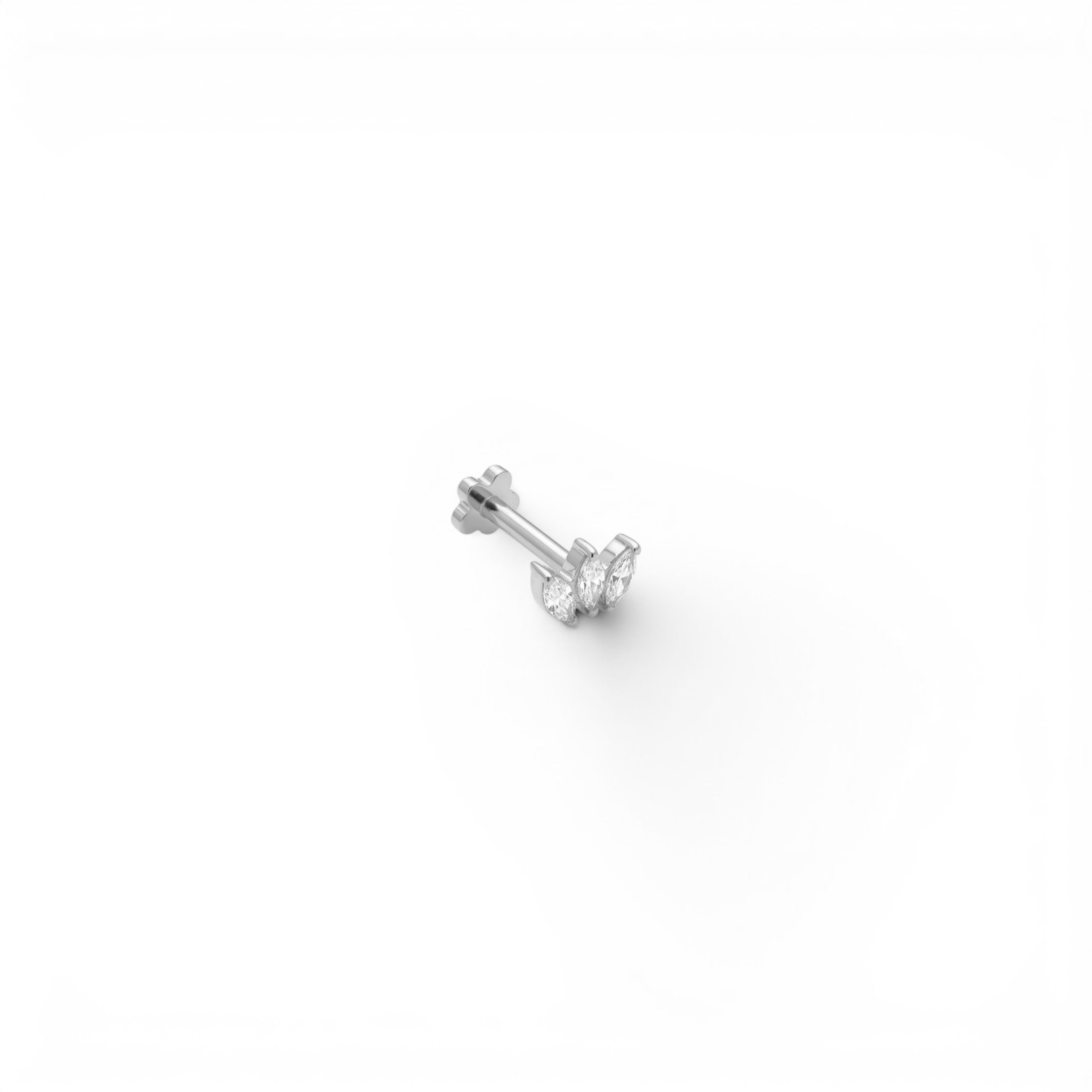 Piercing Tris Navette In Acciaio Inossidabile
