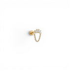 Piercing Navette e Catenina In Acciaio Inossidabile