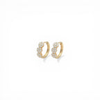 Orecchini Bouquet di Brillanti a Fiore In Argento 925